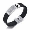 BLACK SILICONE BANGLE