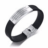 BLACK SILICONE BANGLE