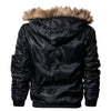 DAPPER BOMBER JACKET WITH FAUX FUR