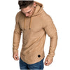 SOLID COLOUR CASUAL HOODIE