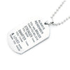TAG NECKLACE WITH ARMY ENGRAVING