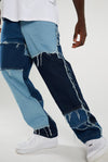 SPLICE CASUAL PATCHWORK JEANS