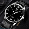 CASUAL MANLY WATCH WITH LEATHER STRAP